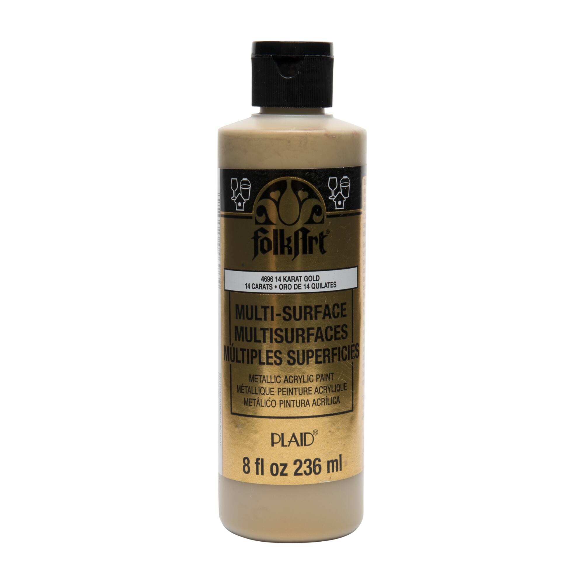 FolkArt® Multi-Surface Metallic Acrylic Paint, 8oz.